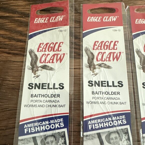 Eagle Claw Snells Baitholder Worms And Chunk SZ12 QTY6 (3) - Picture 2 of 6